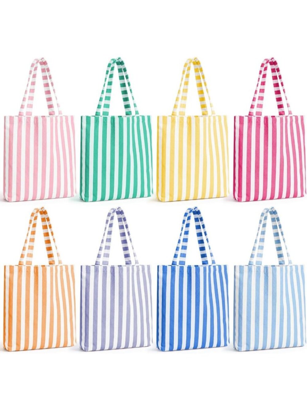 Stylish Striped Canvas Tote Bag for Women | Versatile, Durable, Perfect for